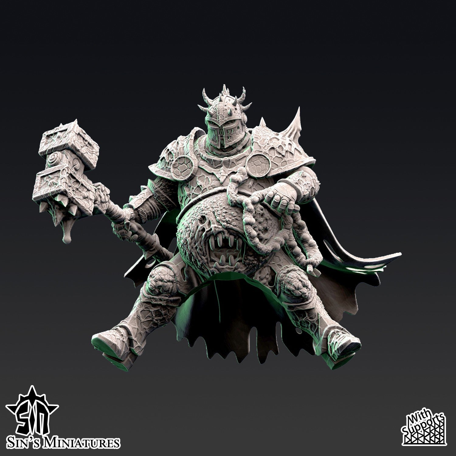Miniatura Jinetes de la Enfermedad Reinos del Caos resina 32mm sin pintar - Drakholm