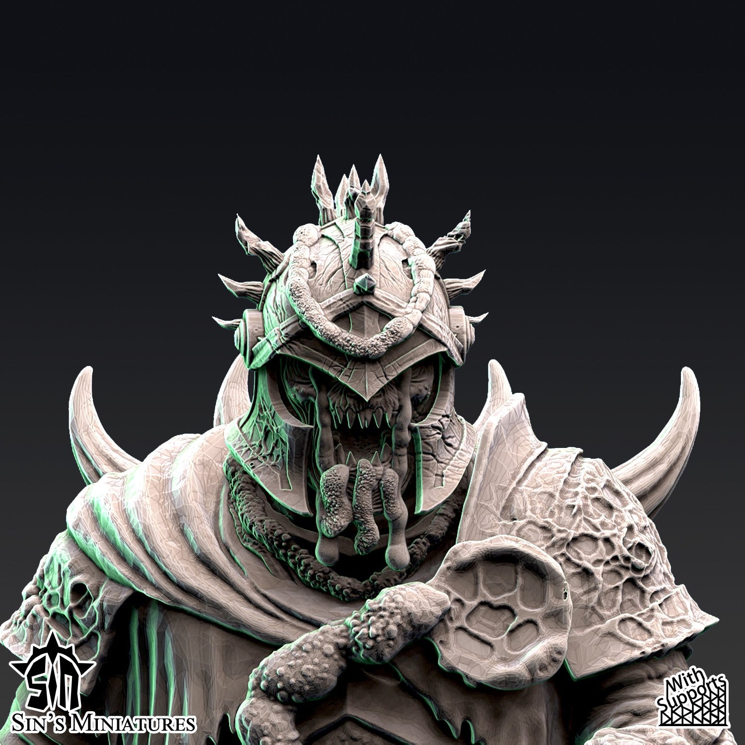 Miniatura Jinetes de la Enfermedad Reinos del Caos resina 32mm sin pintar - Drakholm