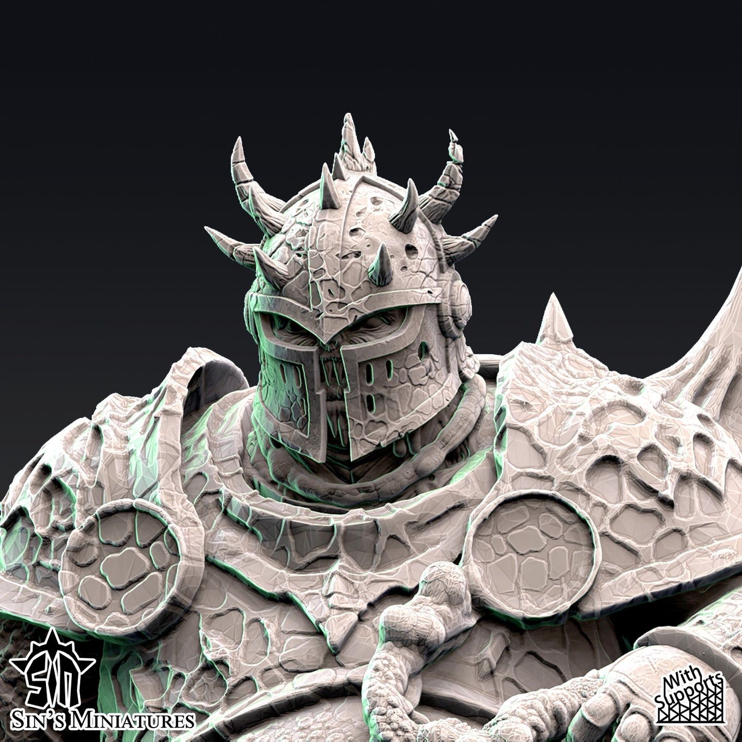 Miniatura Jinetes de la Enfermedad Reinos del Caos resina 32mm sin pintar - Drakholm