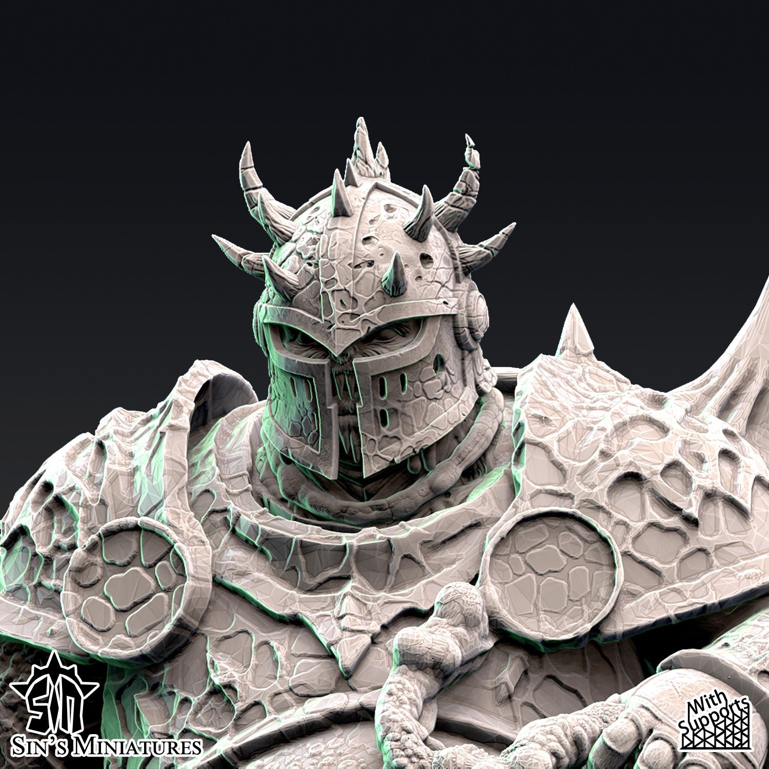 Miniatura Jinetes de la Enfermedad Reinos del Caos resina 32mm sin pintar - Drakholm