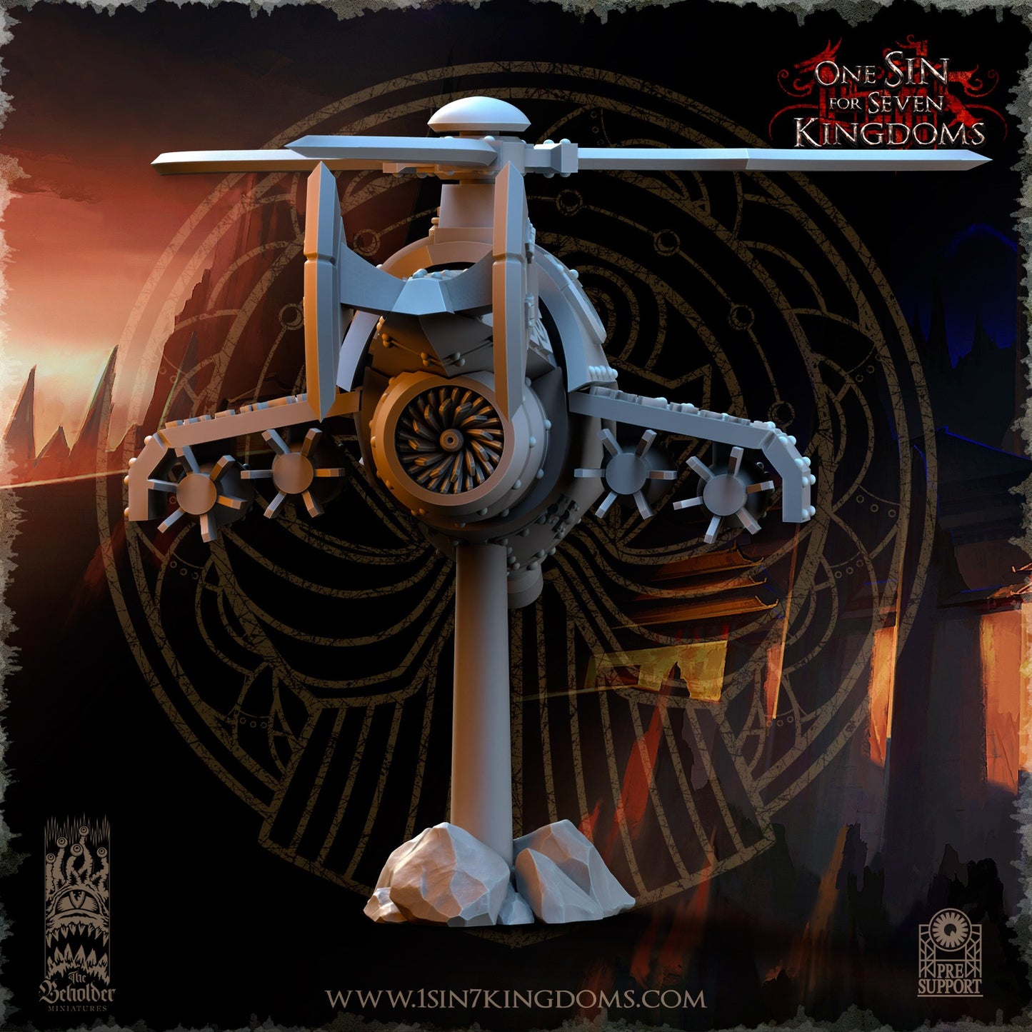 Miniatura Reparador de Agravios Enanos resina 32mm sin pintar - Drakholm