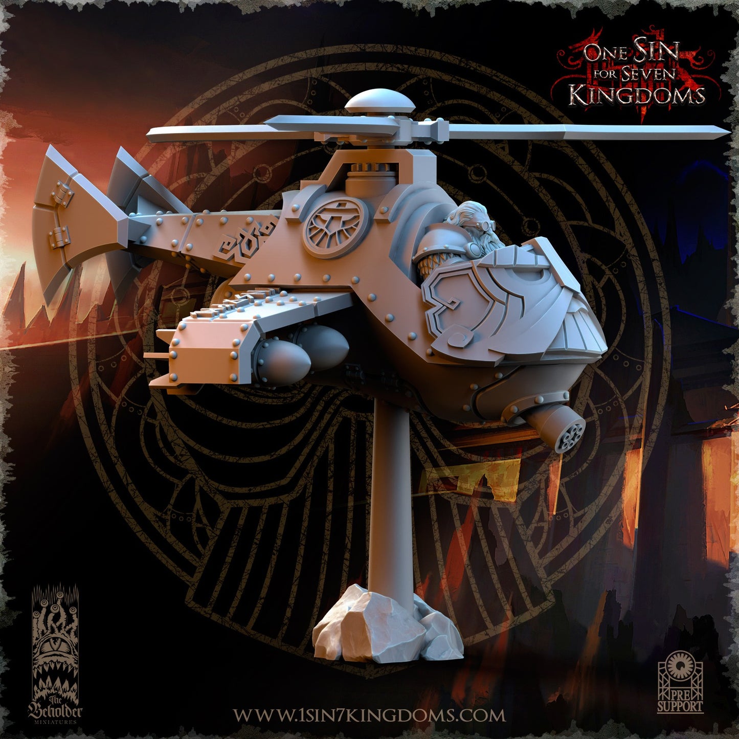 Miniatura Reparador de Agravios Enanos resina 32mm sin pintar - Drakholm