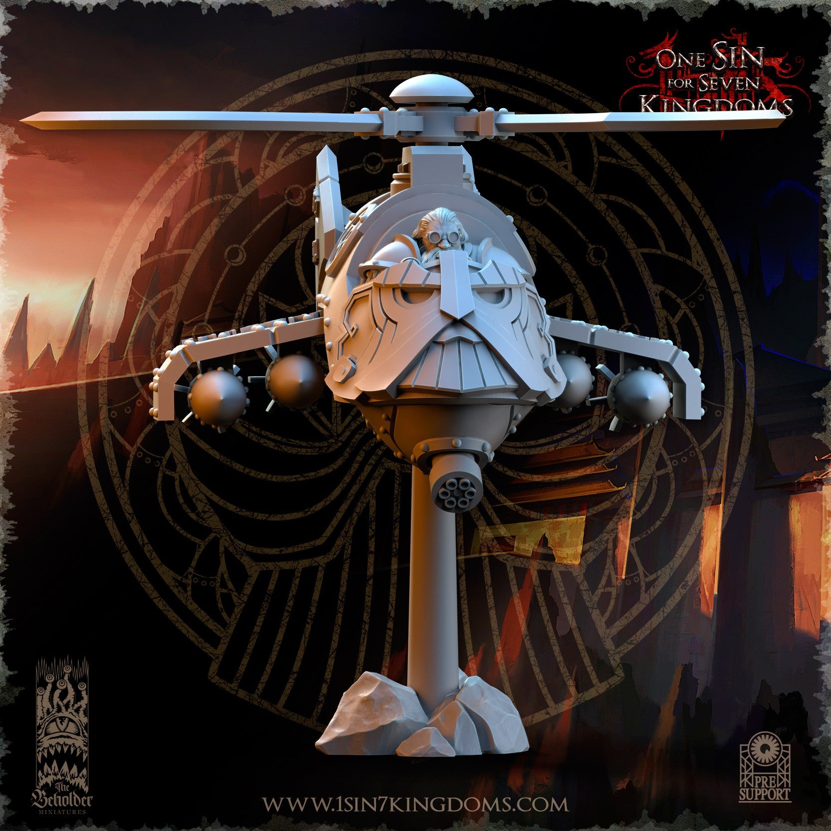 Miniatura Reparador de Agravios Enanos resina 32mm sin pintar - Drakholm