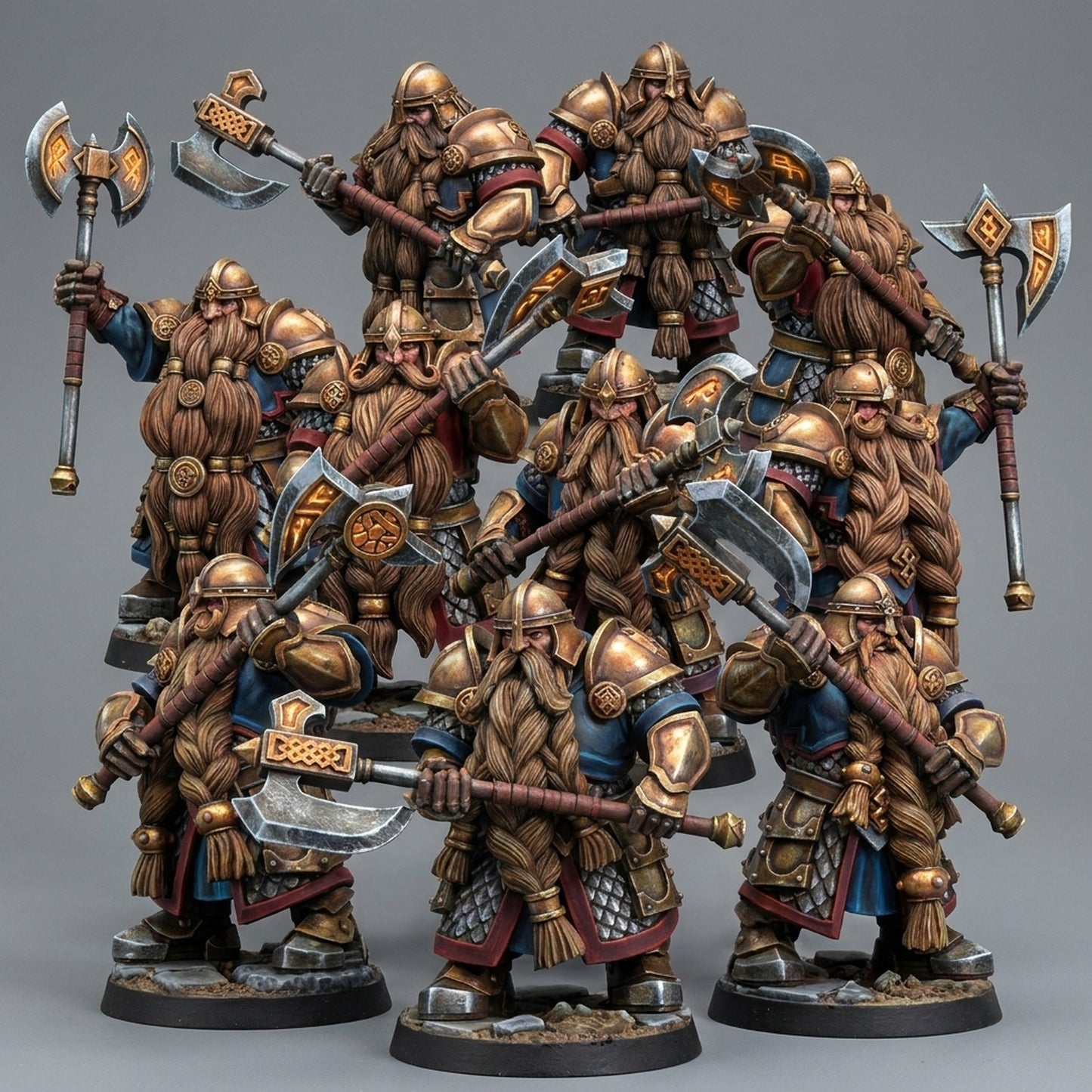 Miniatura Guerreros de la Legión Antigua Enanos resina 32mm sin pintar - Drakholm