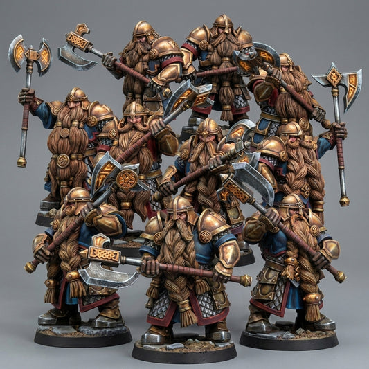 Miniatura Guerreros de la Legión Antigua Enanos resina 32mm sin pintar - Drakholm