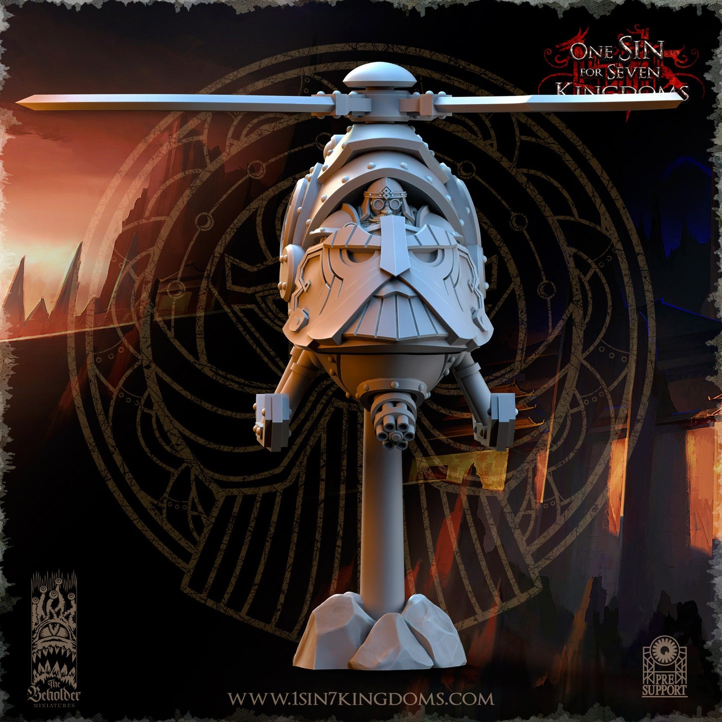 Miniatura Trueno del Cielo Enanos resina 32mm sin pintar - Drakholm