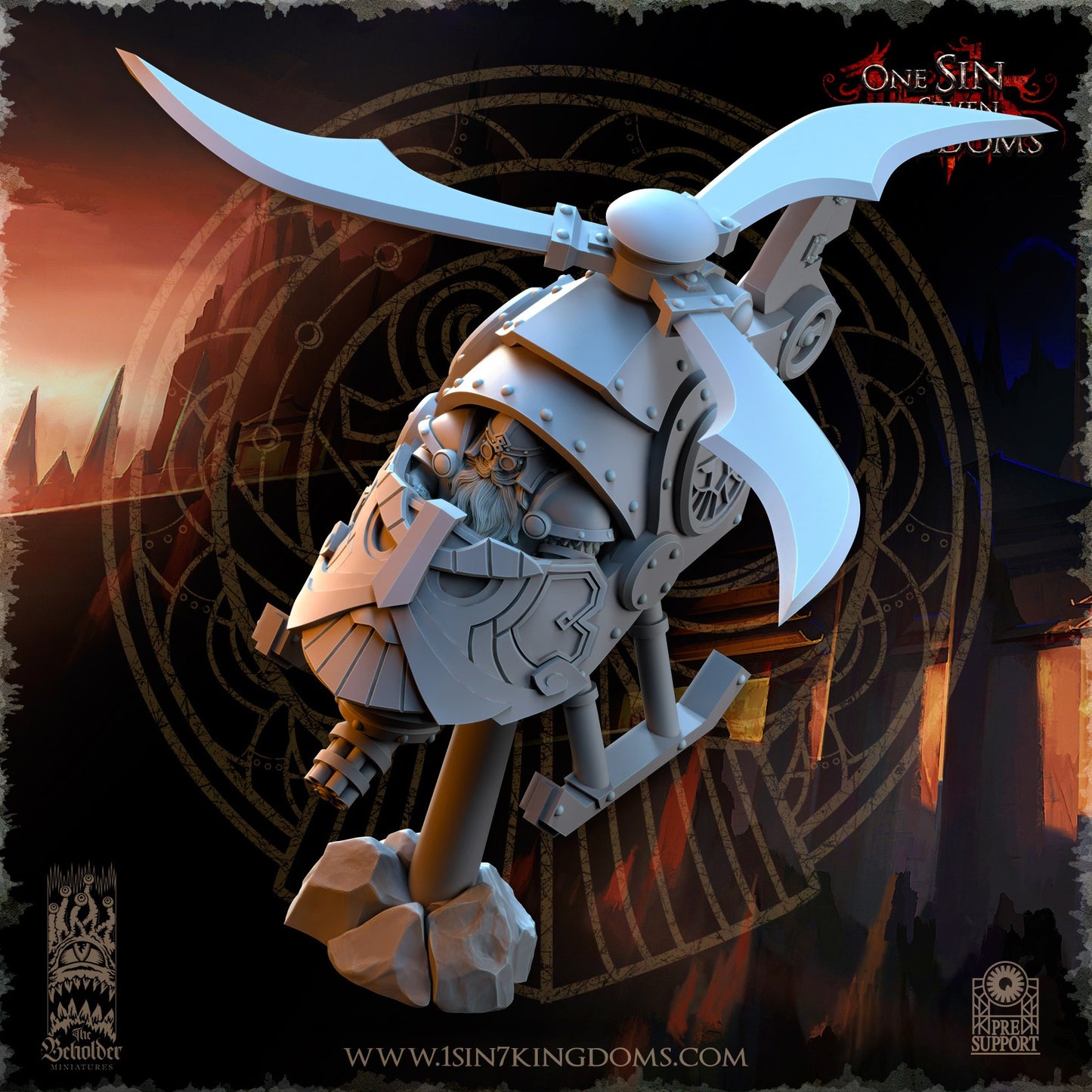 Miniatura Trueno del Cielo Enanos resina 32mm sin pintar - Drakholm