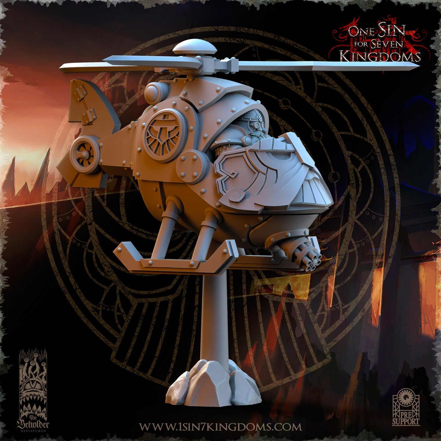 Miniatura Trueno del Cielo Enanos resina 32mm sin pintar - Drakholm
