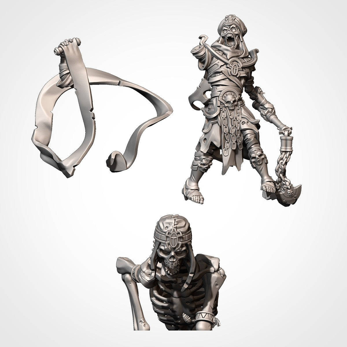 Miniatura Emisario del Rey Eterno Reyes Funerarios resina 32mm sin pintar - Drakholm
