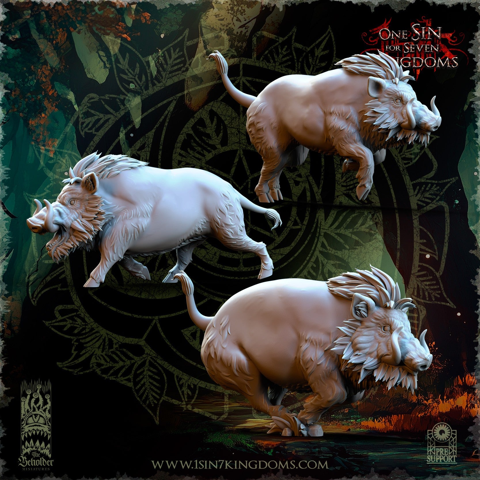 Miniatura Domadores de Bestias Elfos Silvanos resina 32mm sin pintar - Drakholm