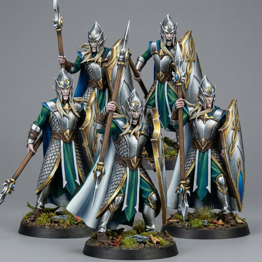 Miniatura Milicia del Bosque Elfos Silvanos resina 32mm sin pintar - Drakholm