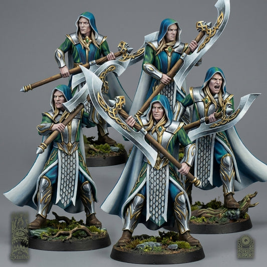 Miniatura Vengadores del Claro Elfos Silvanos resina 32mm sin pintar - Drakholm