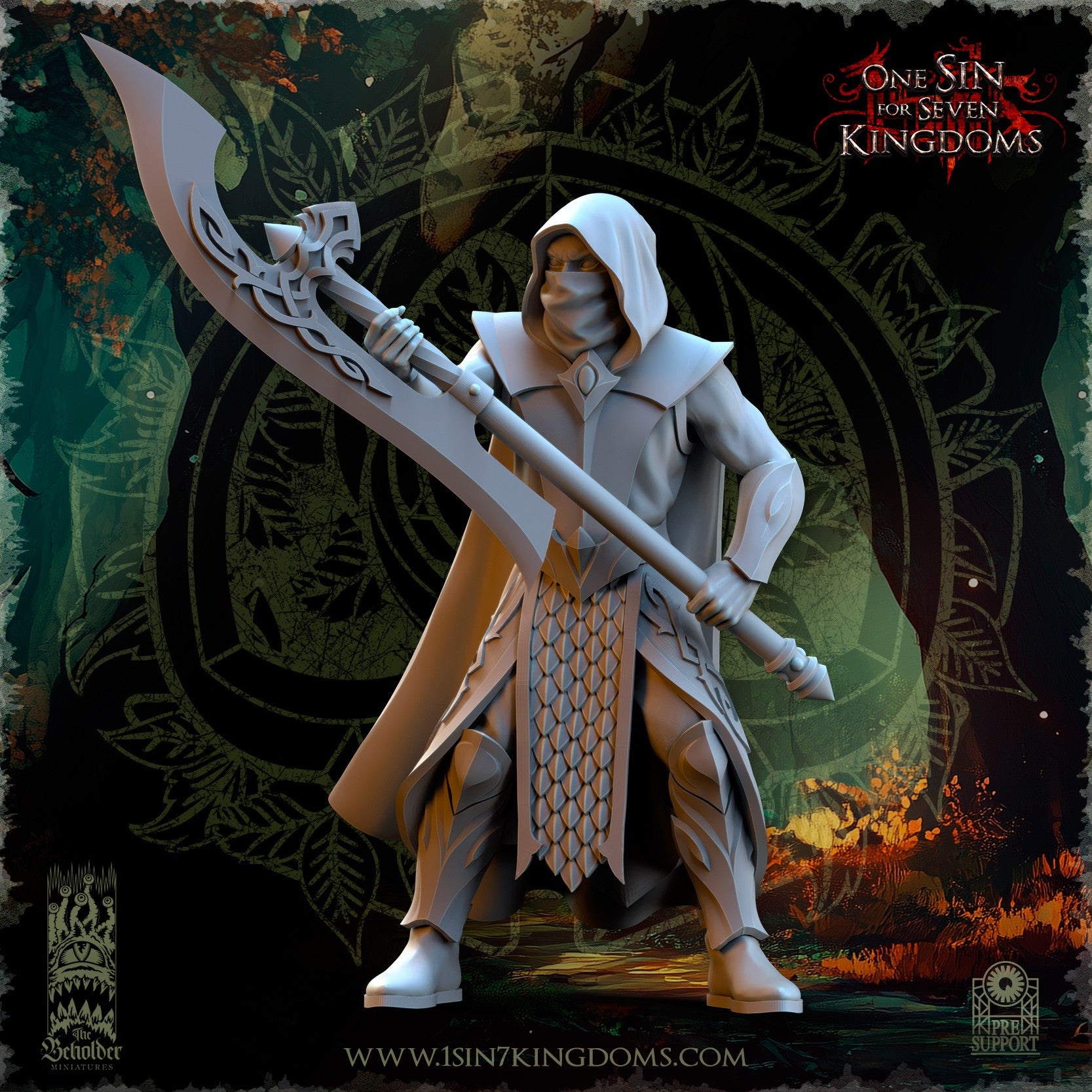 Miniatura Vengadores del Claro Elfos Silvanos resina 32mm sin pintar - Drakholm