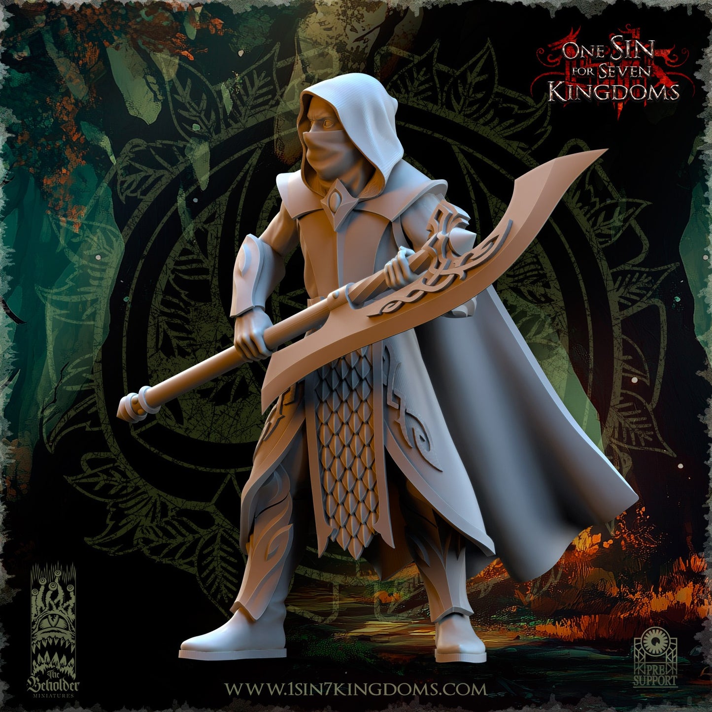 Miniatura Vengadores del Claro Elfos Silvanos resina 32mm sin pintar - Drakholm