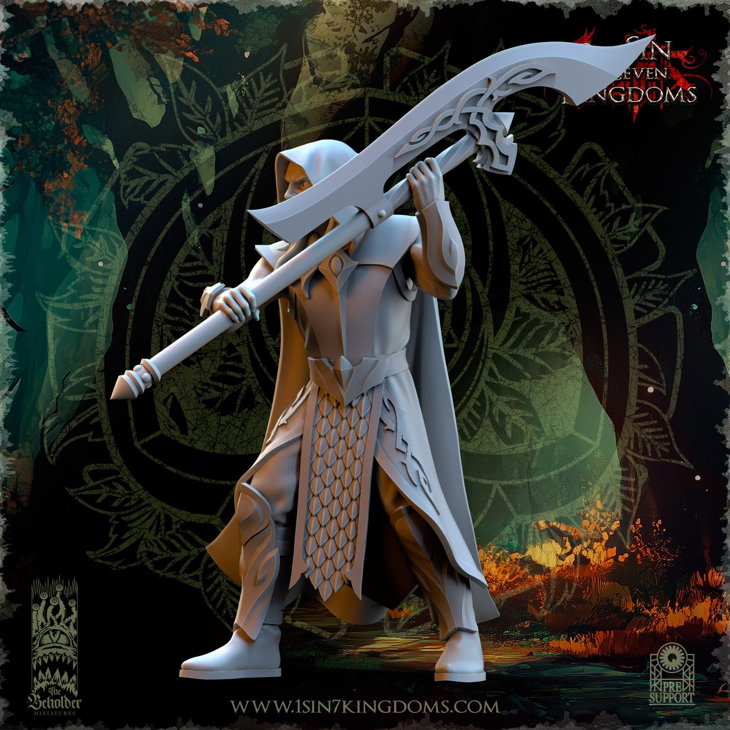 Miniatura Vengadores del Claro Elfos Silvanos resina 32mm sin pintar - Drakholm