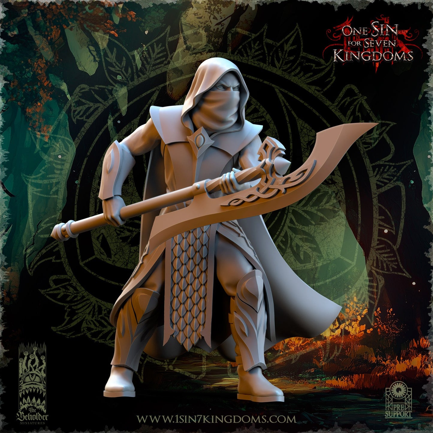 Miniatura Vengadores del Claro Elfos Silvanos resina 32mm sin pintar - Drakholm