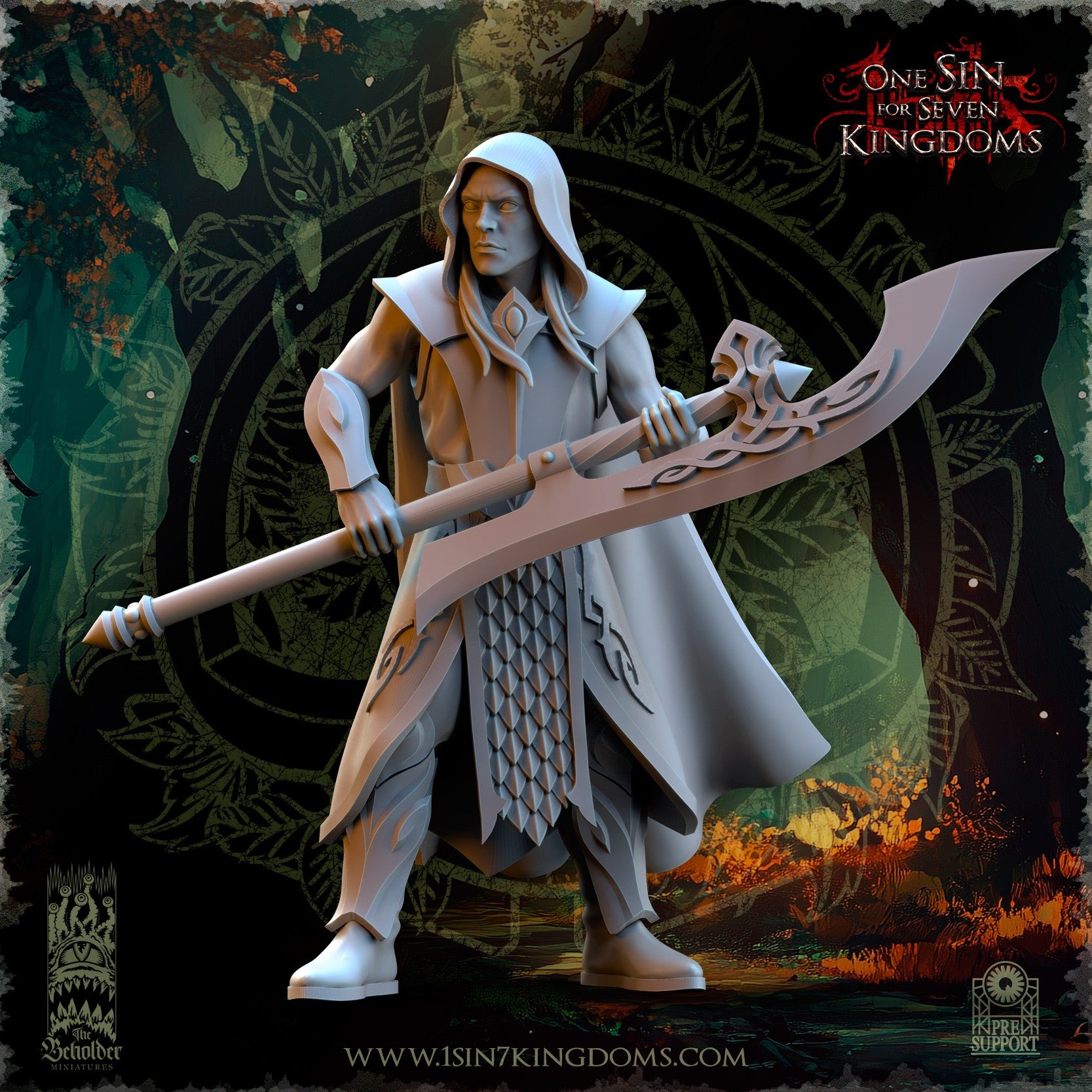 Miniatura Vengadores del Claro Elfos Silvanos resina 32mm sin pintar - Drakholm