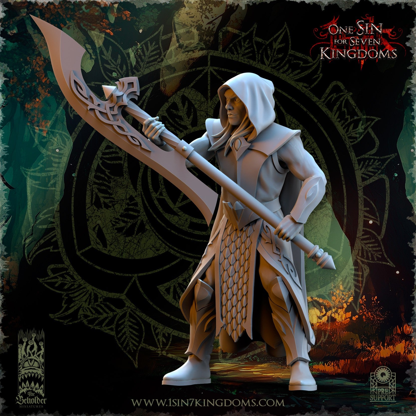 Miniatura Vengadores del Claro Elfos Silvanos resina 32mm sin pintar - Drakholm