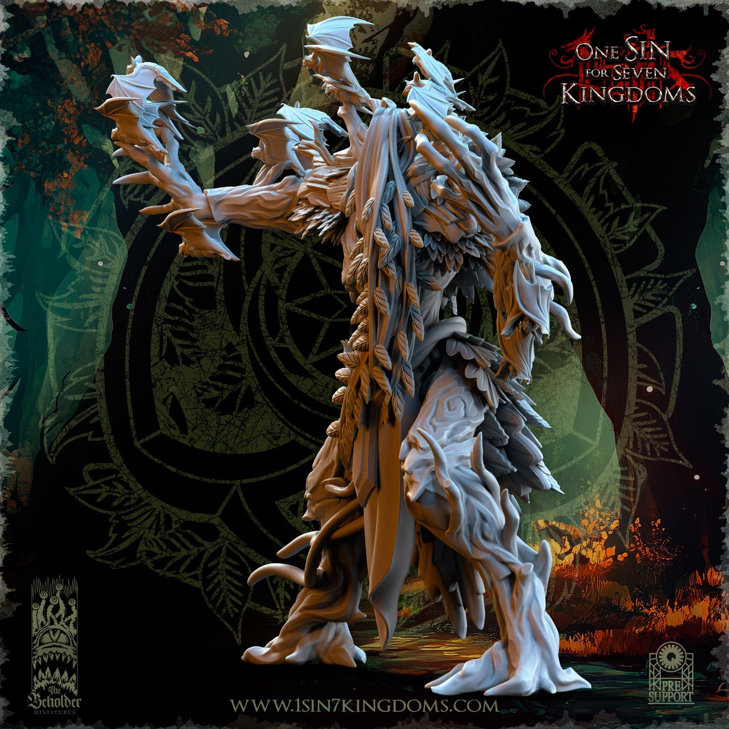 Miniatura Belladona Elfos Silvanos resina 32mm sin pintar - Drakholm