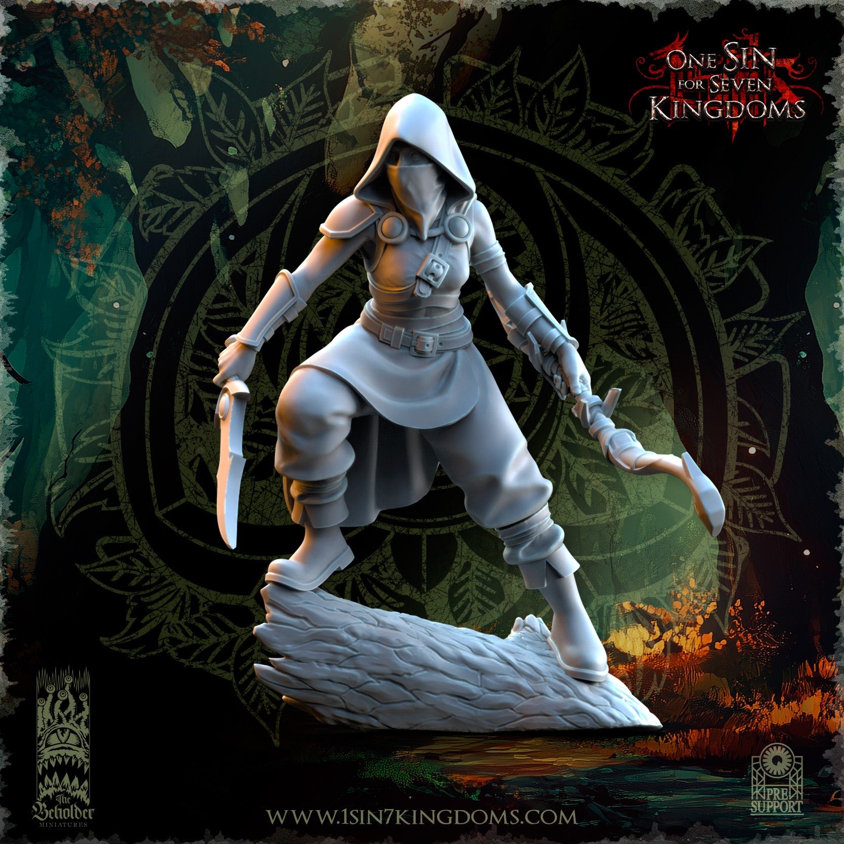 Miniatura Acechadores de las Sombras Elfos Silvanos resina 32mm sin pintar - Drakholm