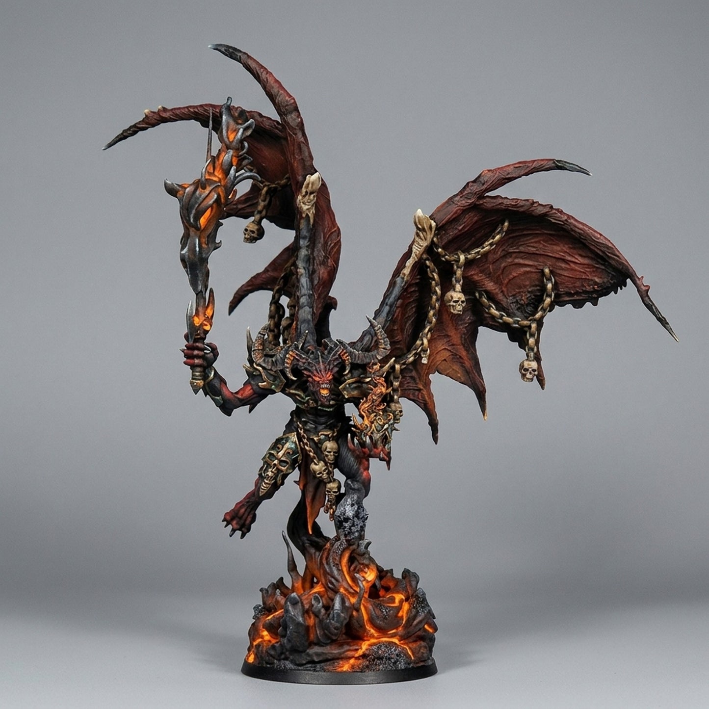 Miniatura El Señor de las Sombras Reinos del Caos resina 32mm sin pintar - Drakholm