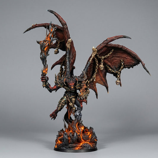 Miniatura El Señor de las Sombras Reinos del Caos resina 32mm sin pintar - Drakholm