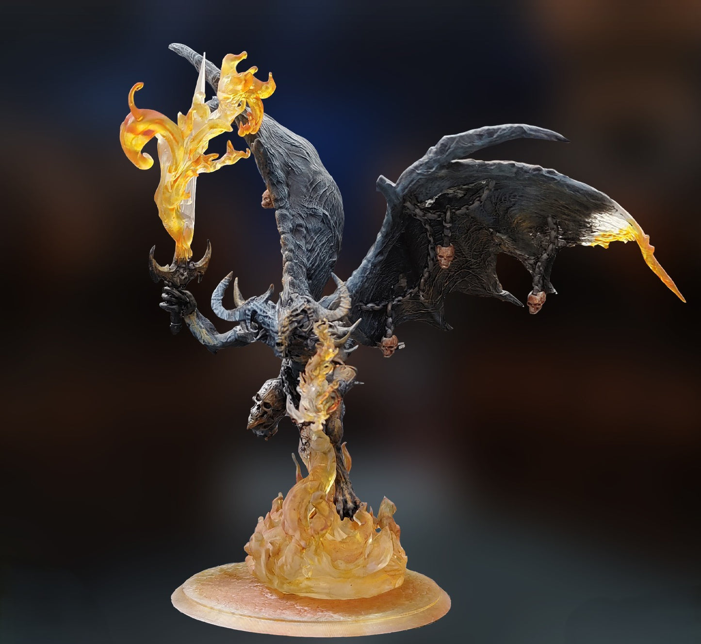 Miniatura El Señor de las Sombras Reinos del Caos resina 32mm sin pintar - Drakholm