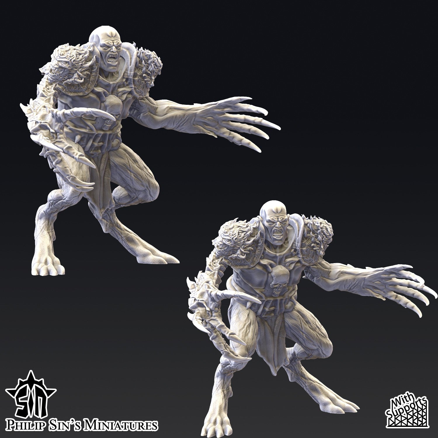 Miniatura Los Abandonados Reinos del Caos resina 32mm sin pintar - Drakholm