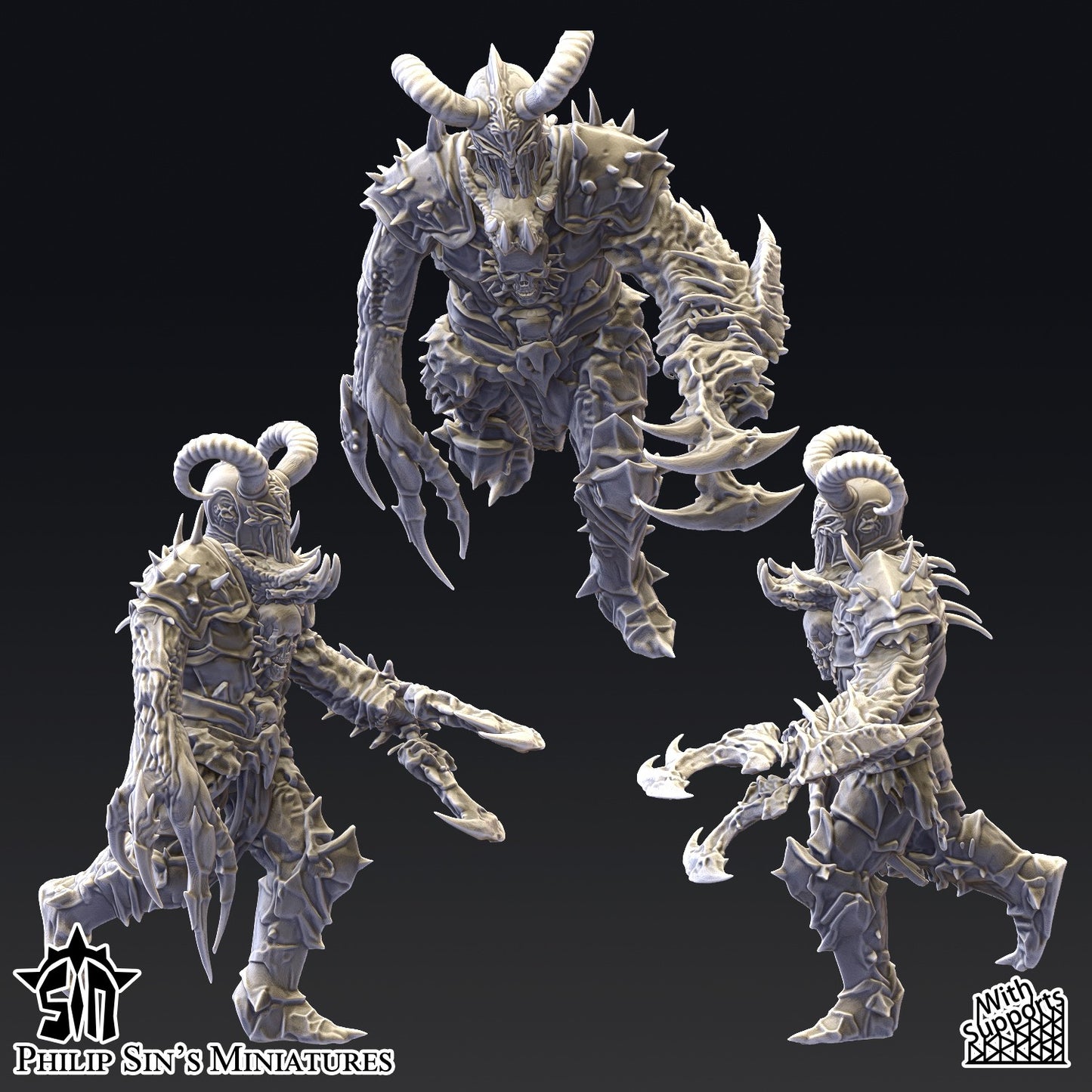Miniatura Los Abandonados Reinos del Caos resina 32mm sin pintar - Drakholm