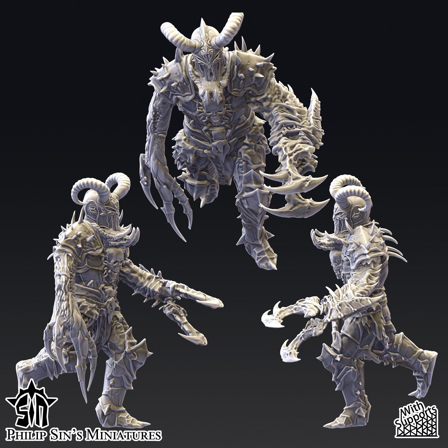 Miniatura Los Abandonados Reinos del Caos resina 32mm sin pintar - Drakholm
