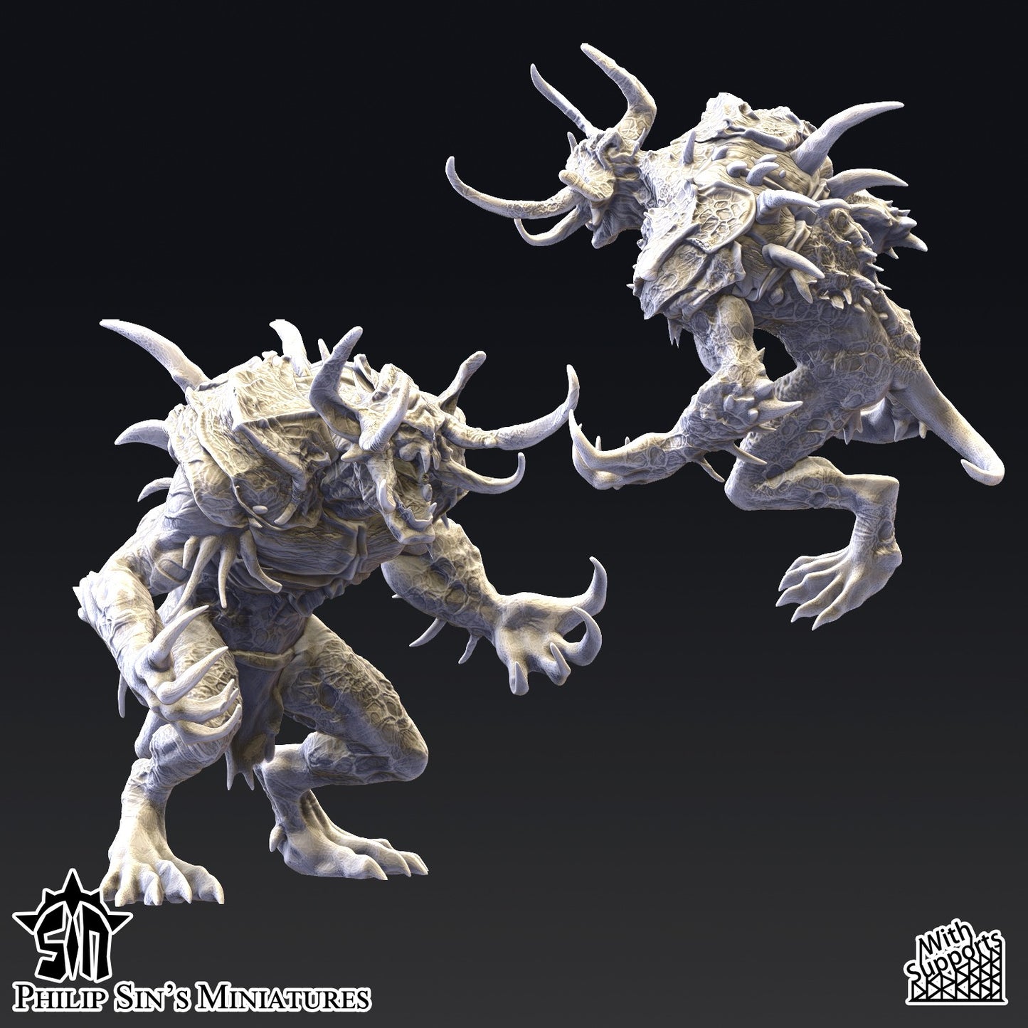 Miniatura Los Abandonados Reinos del Caos resina 32mm sin pintar - Drakholm