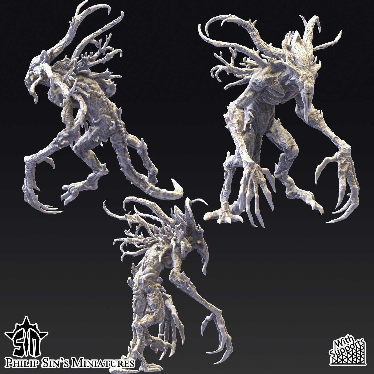 Miniatura Los Abandonados Reinos del Caos resina 32mm sin pintar - Drakholm