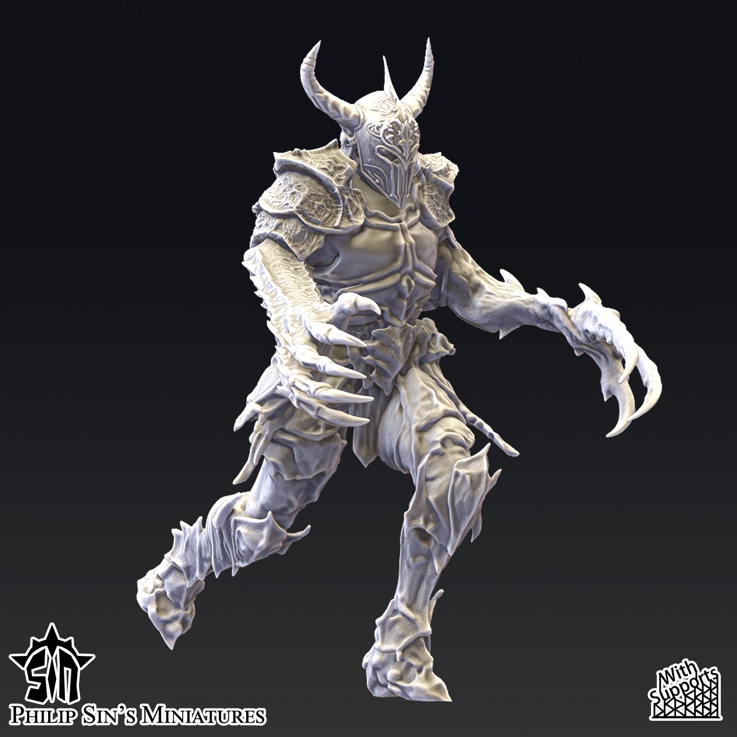 Miniatura Los Abandonados Reinos del Caos resina 32mm sin pintar - Drakholm