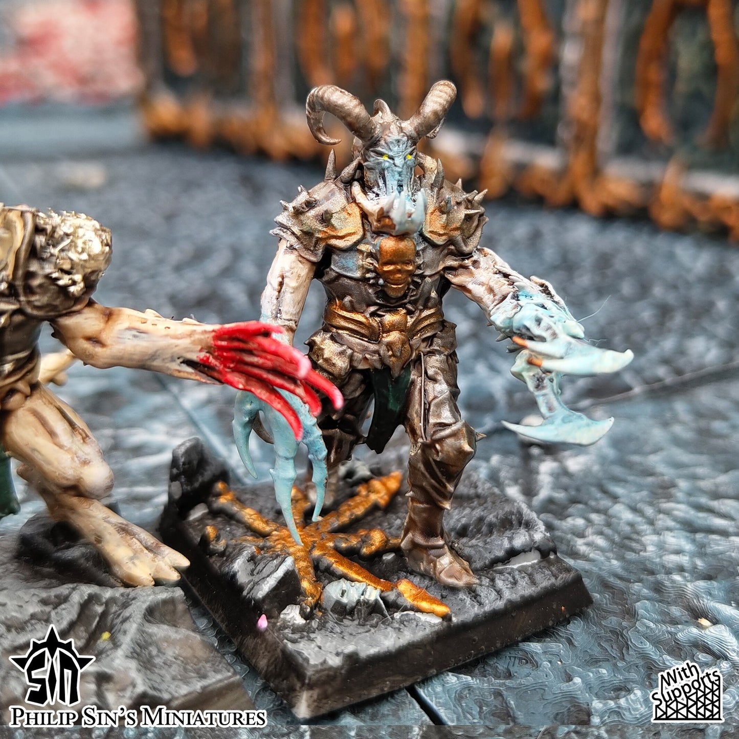Miniatura Los Abandonados Reinos del Caos resina 32mm sin pintar - Drakholm