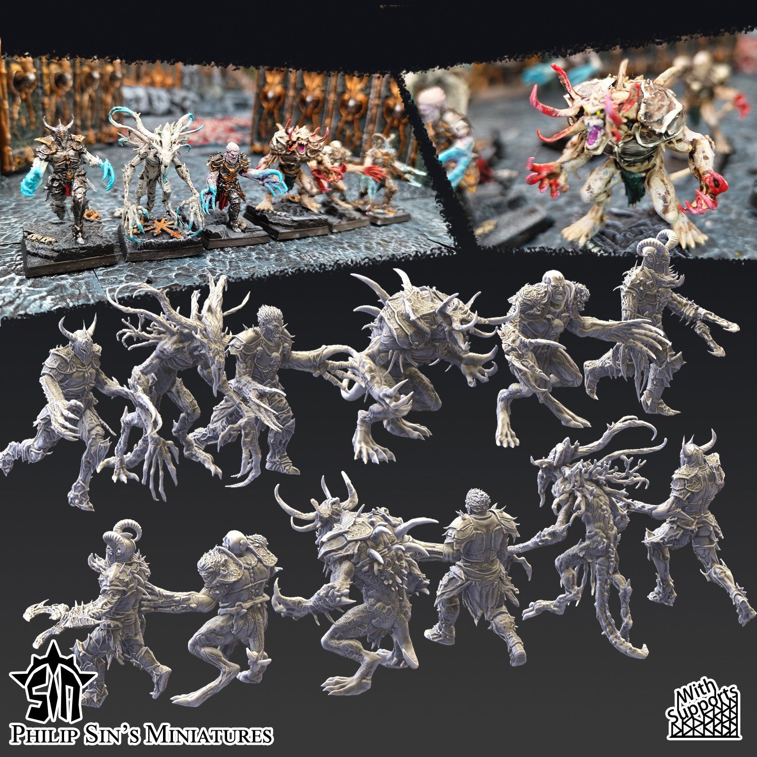 Miniatura Los Abandonados Reinos del Caos resina 32mm sin pintar - Drakholm