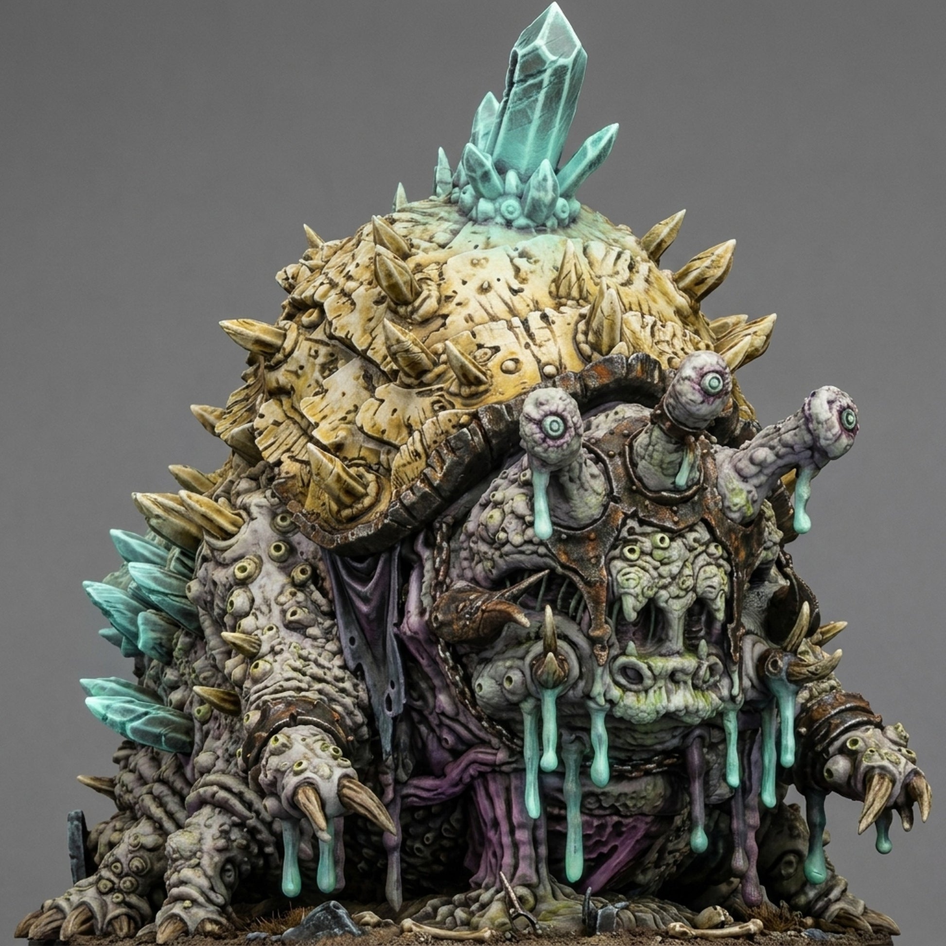 Miniatura Engendro Titánico de la Plaga Reinos del Caos resina 32mm sin pintar - Drakholm