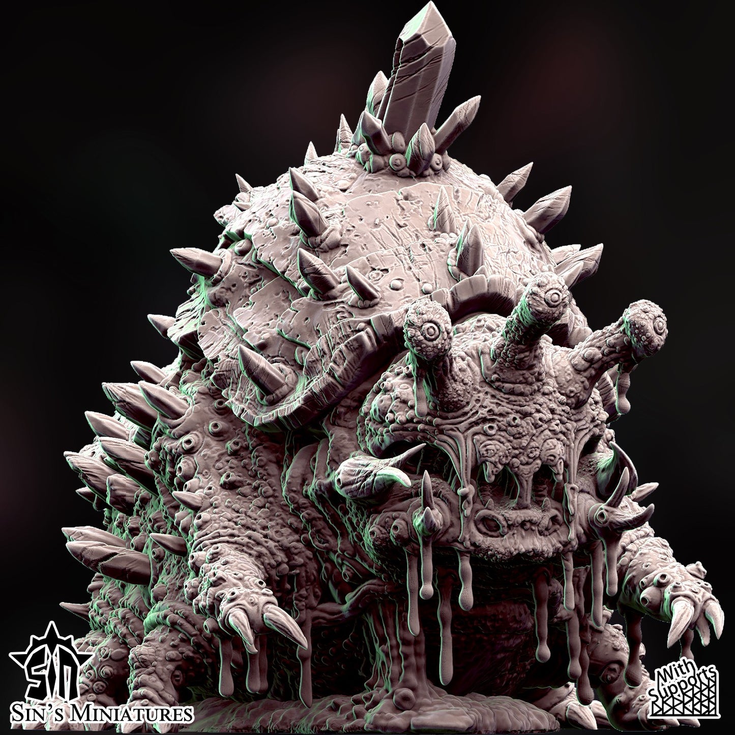 Miniatura Engendro Titánico de la Plaga Reinos del Caos resina 32mm sin pintar - Drakholm