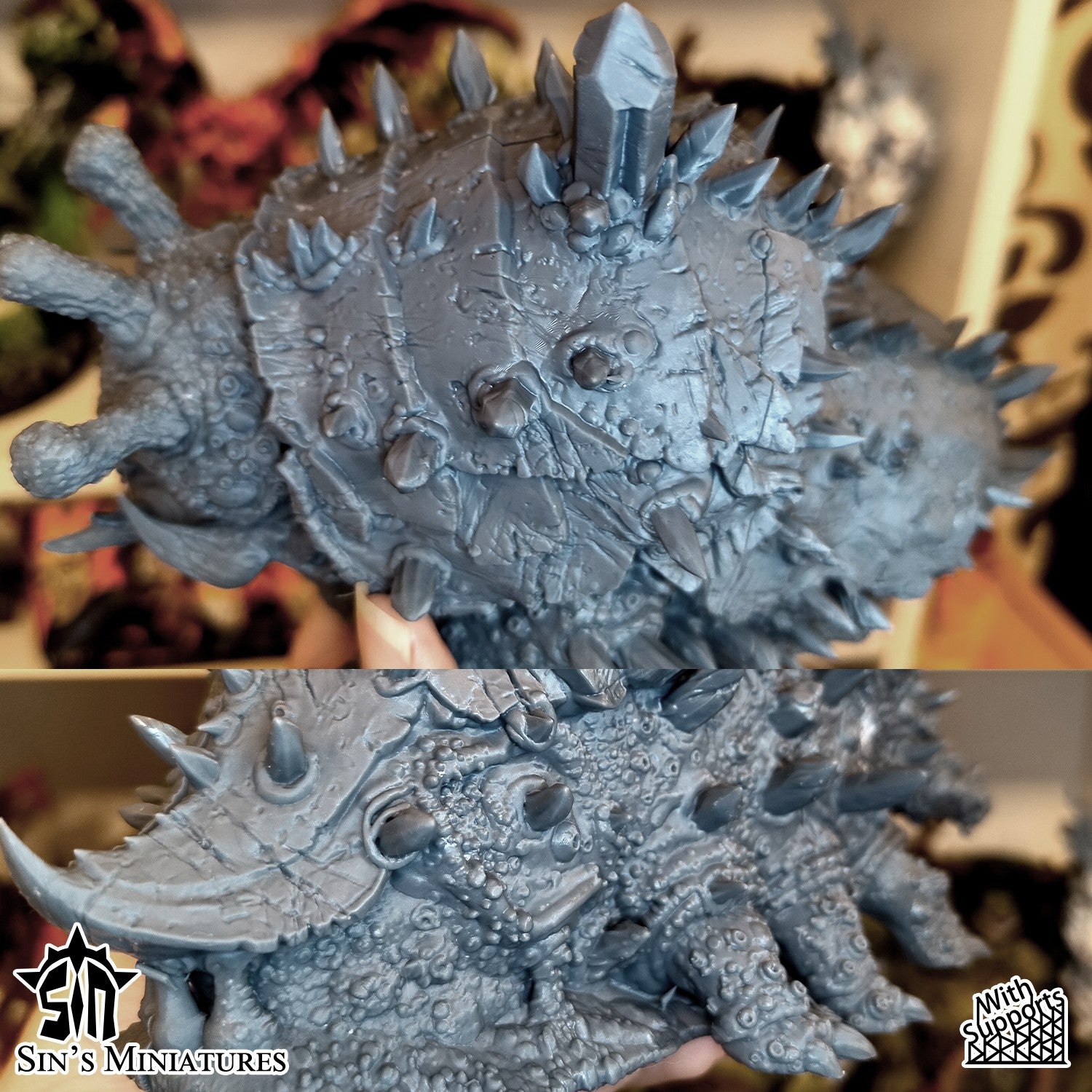 Miniatura Engendro Titánico de la Plaga Reinos del Caos resina 32mm sin pintar - Drakholm