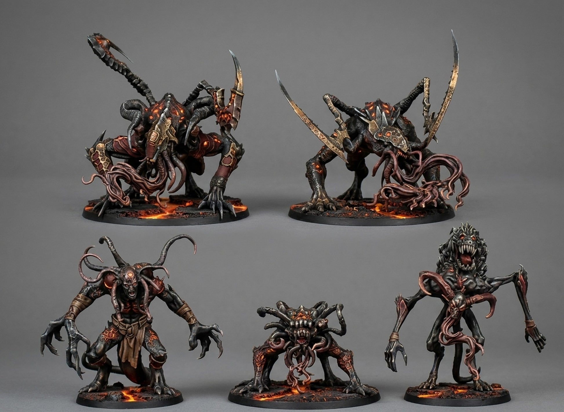Miniatura Engendros del Alma Perdida Reinos del Caos resina 32mm sin pintar - Drakholm