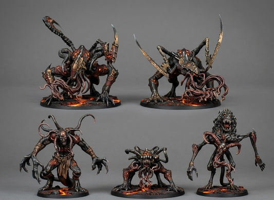 Miniatura Engendros del Alma Perdida Reinos del Caos resina 32mm sin pintar - Drakholm
