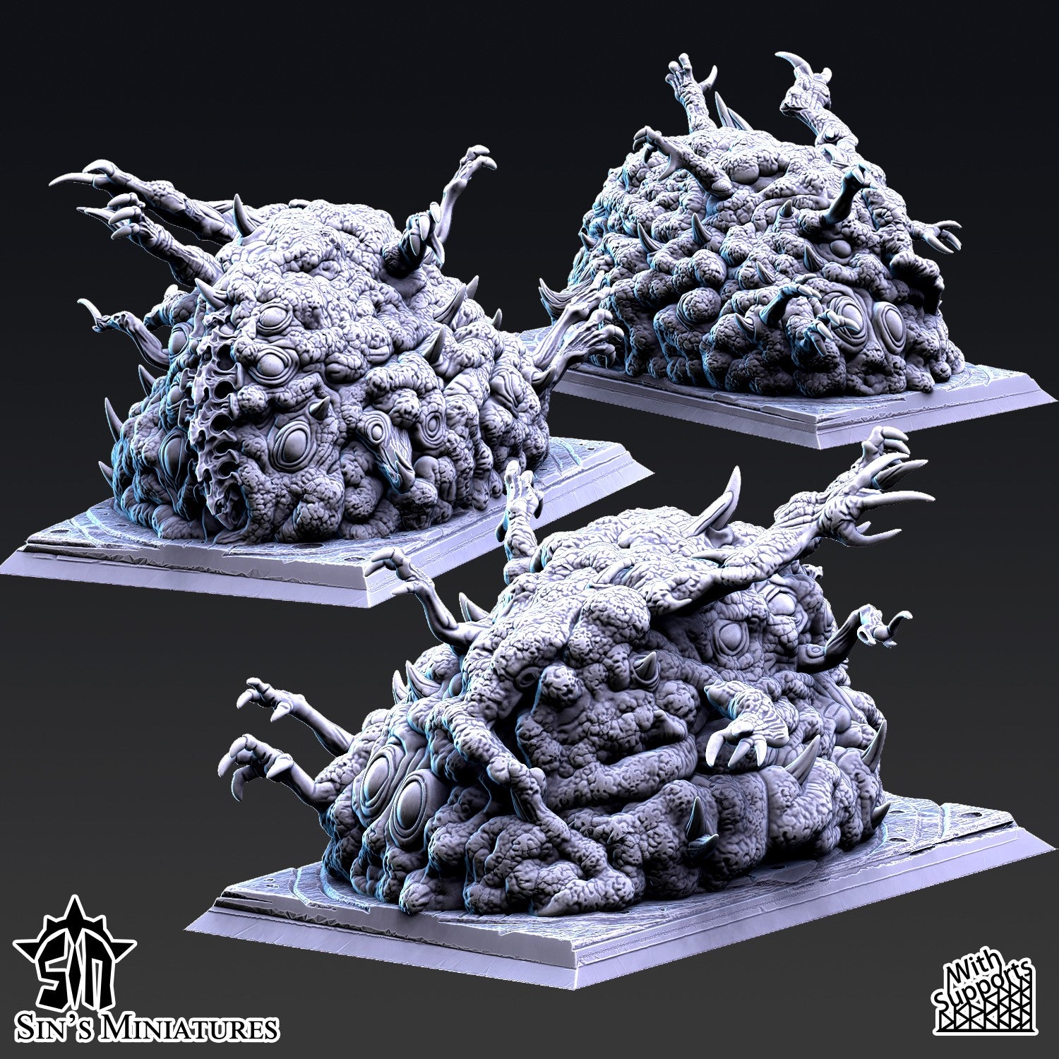 Miniatura Engendros Colosales del Cambio Reinos del Caos resina 32mm sin pintar - Drakholm