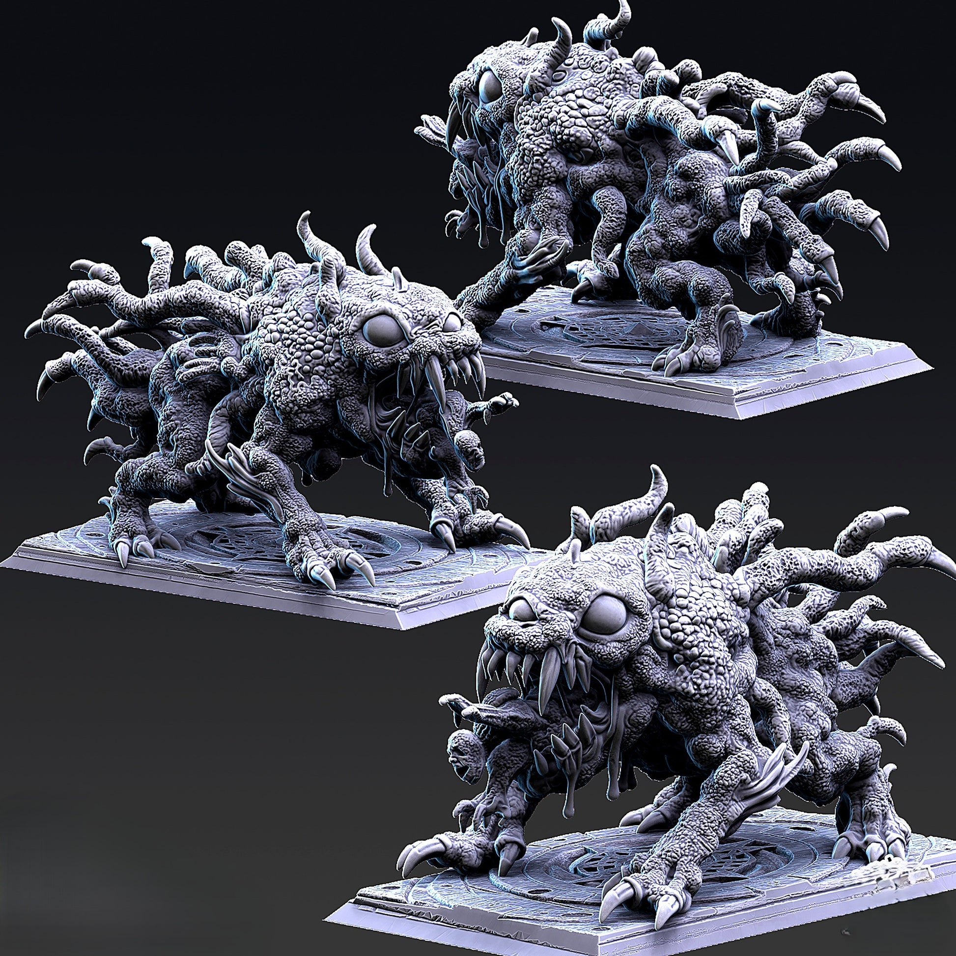 Miniatura Engendros Colosales del Cambio Reinos del Caos resina 32mm sin pintar - Drakholm