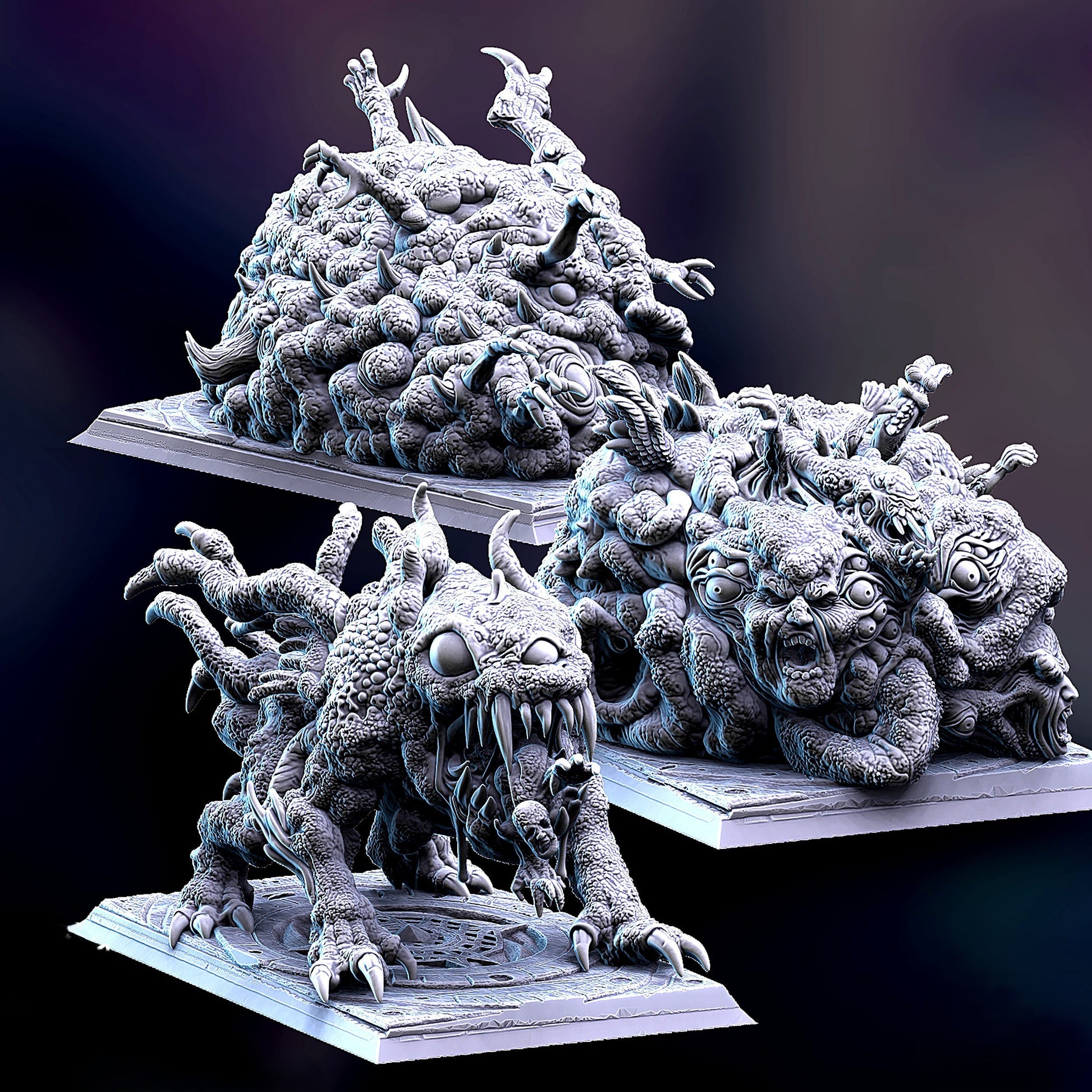Miniatura Engendros Colosales del Cambio Reinos del Caos resina 32mm sin pintar - Drakholm