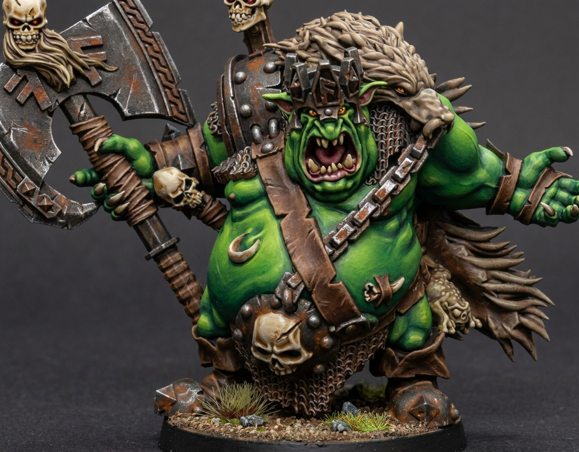 Rey Goblin, Azote de Enanos y Elfos · miniatura de resina 28 mm · Orcos y Goblins · Drakholm