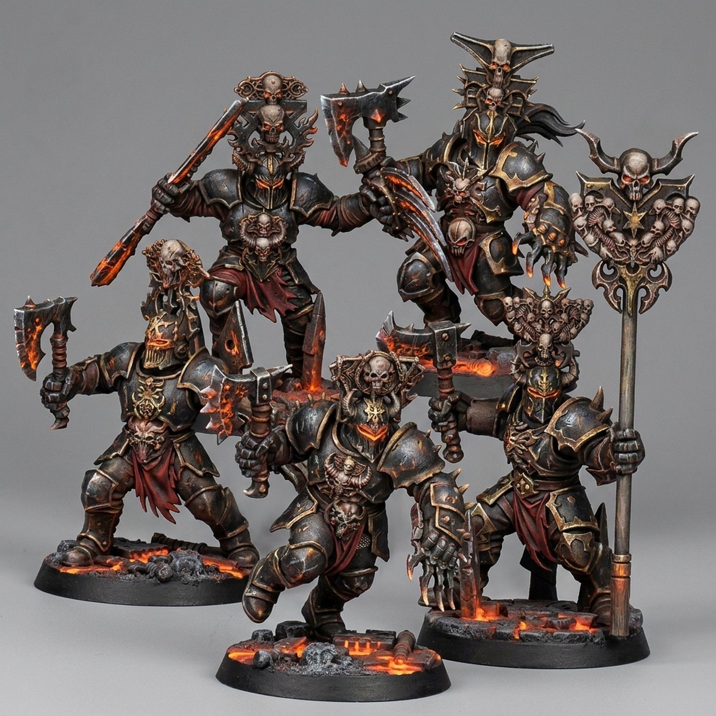 Miniatura Guerreros de la Sangre Revisados Reinos del Caos resina 32mm sin pintar - Drakholm