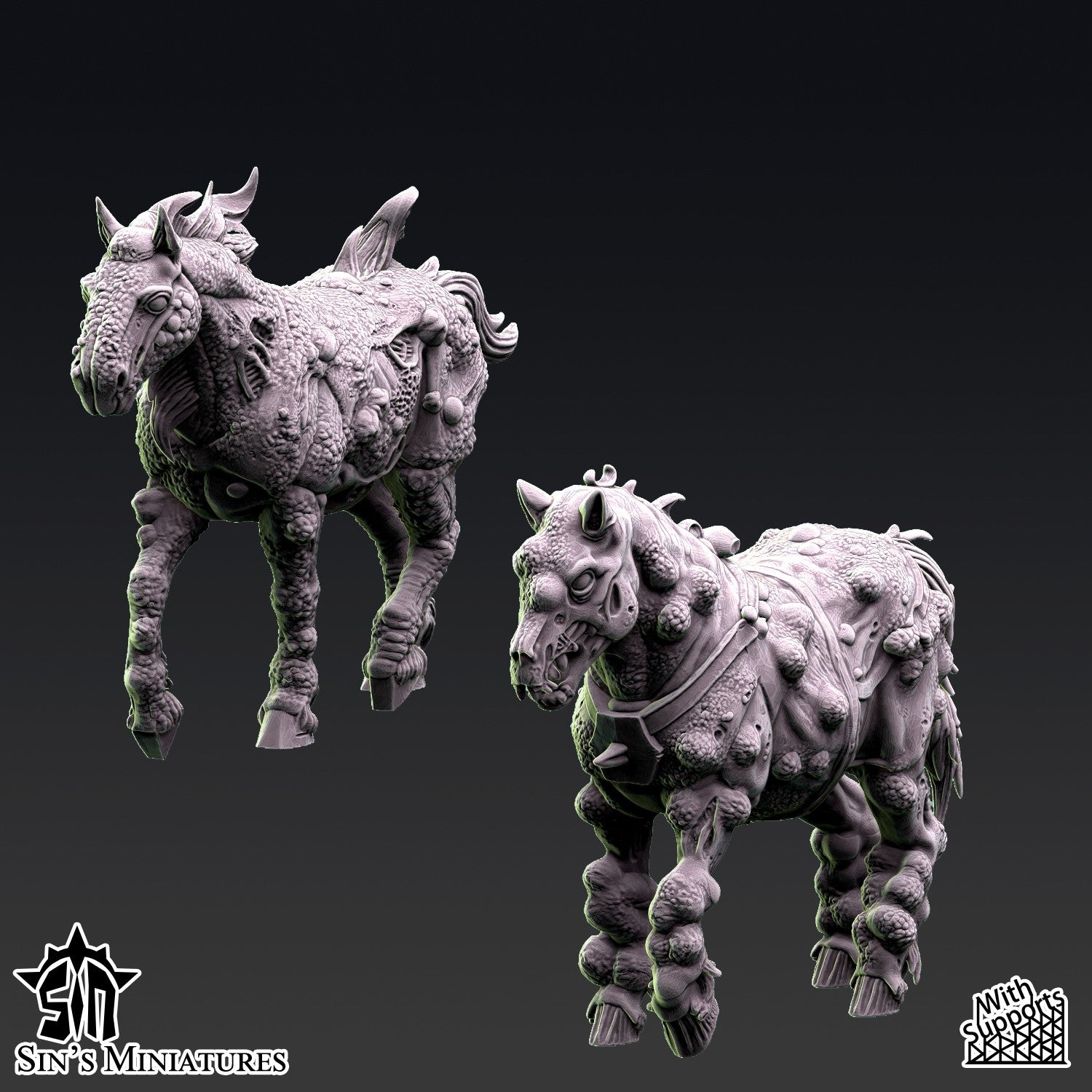 Miniatura Carros del Caos de la Plaga Reinos del Caos resina 32mm sin pintar - Drakholm