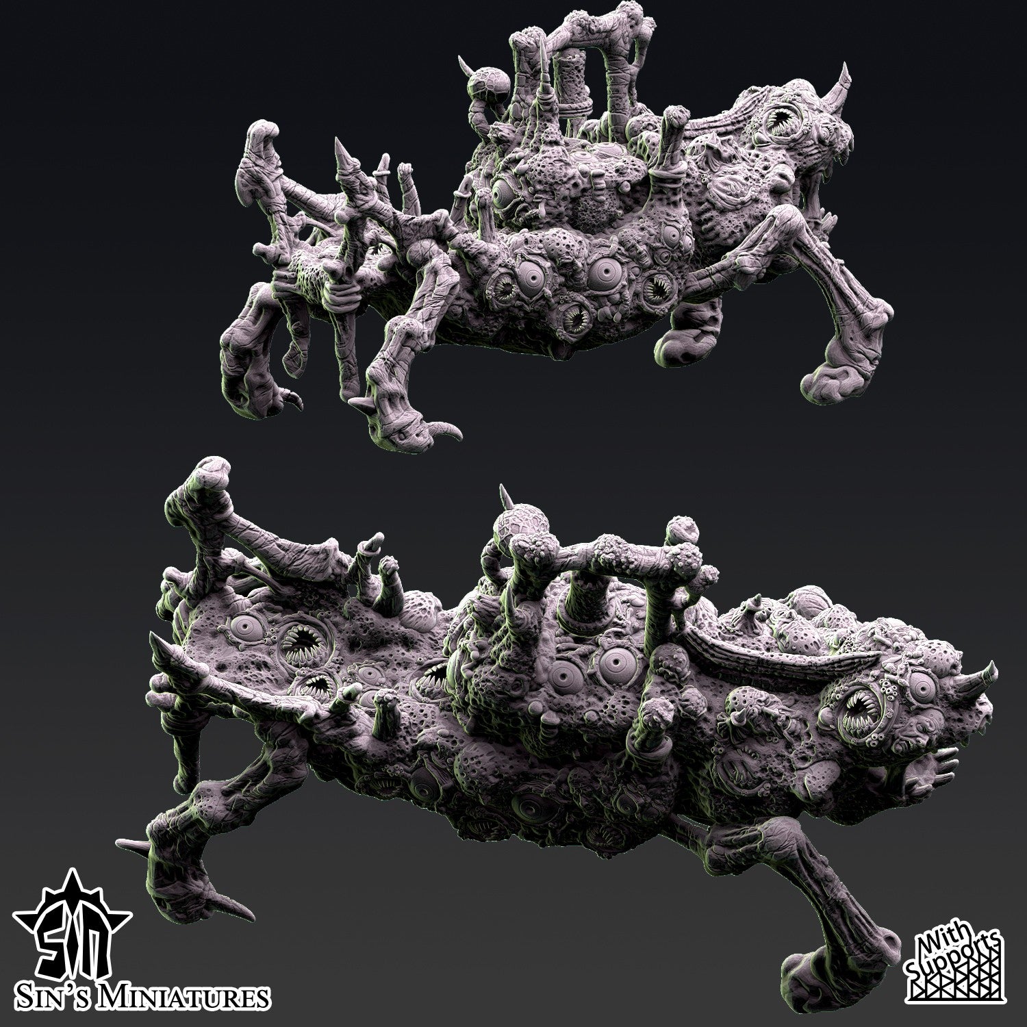 Miniatura Carros del Caos de la Plaga Reinos del Caos resina 32mm sin pintar - Drakholm