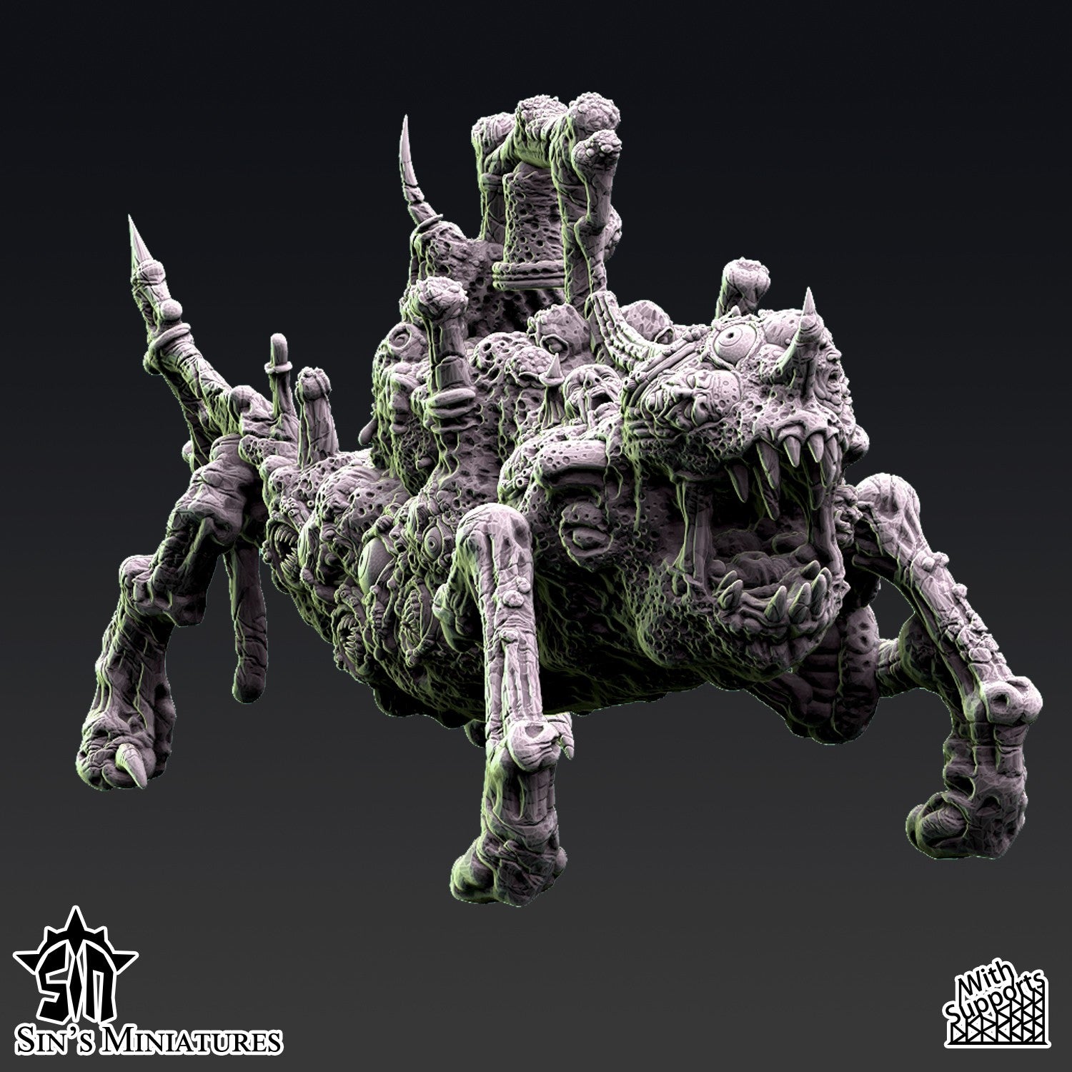 Miniatura Carros del Caos de la Plaga Reinos del Caos resina 32mm sin pintar - Drakholm