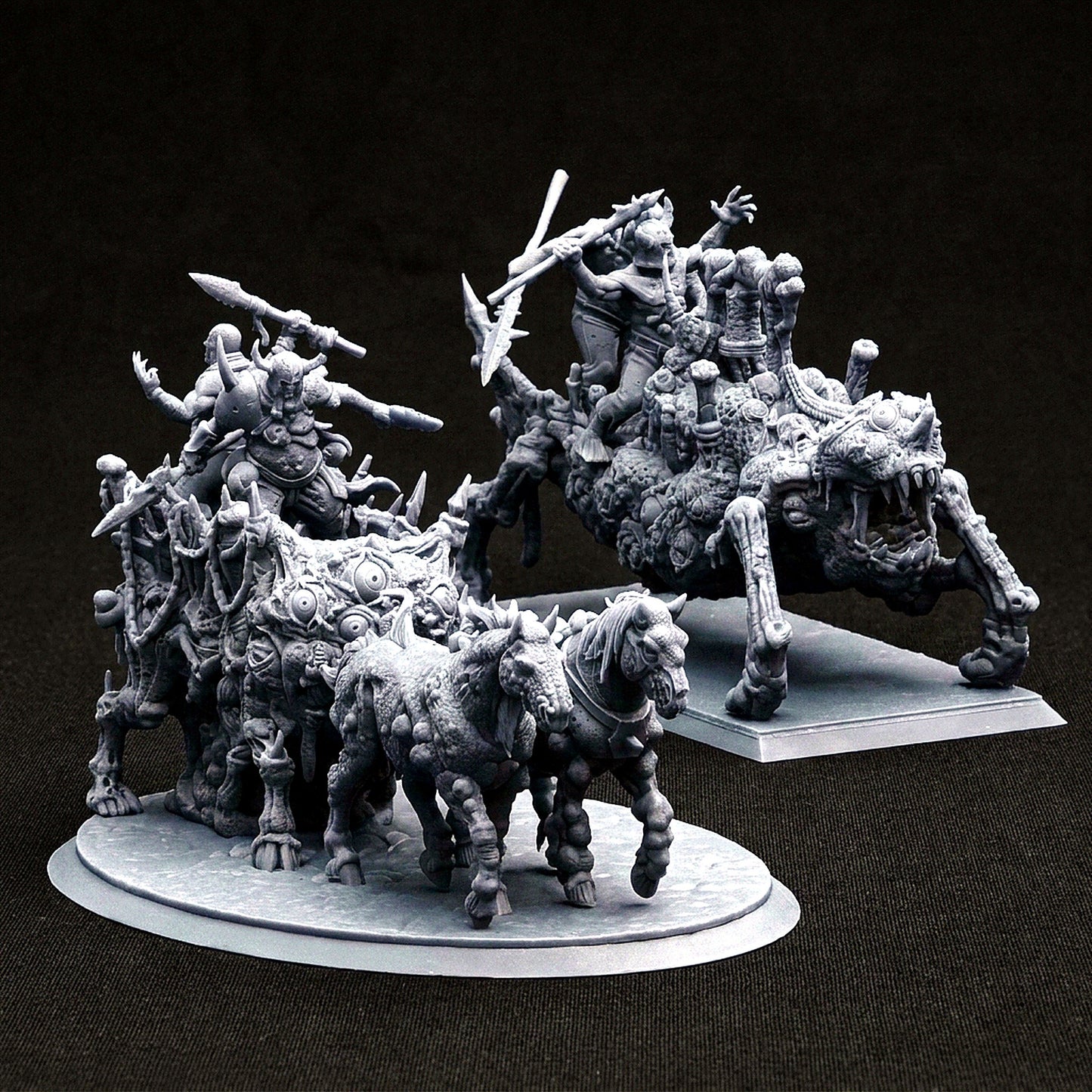 Miniatura Carros del Caos de la Plaga Reinos del Caos resina 32mm sin pintar - Drakholm