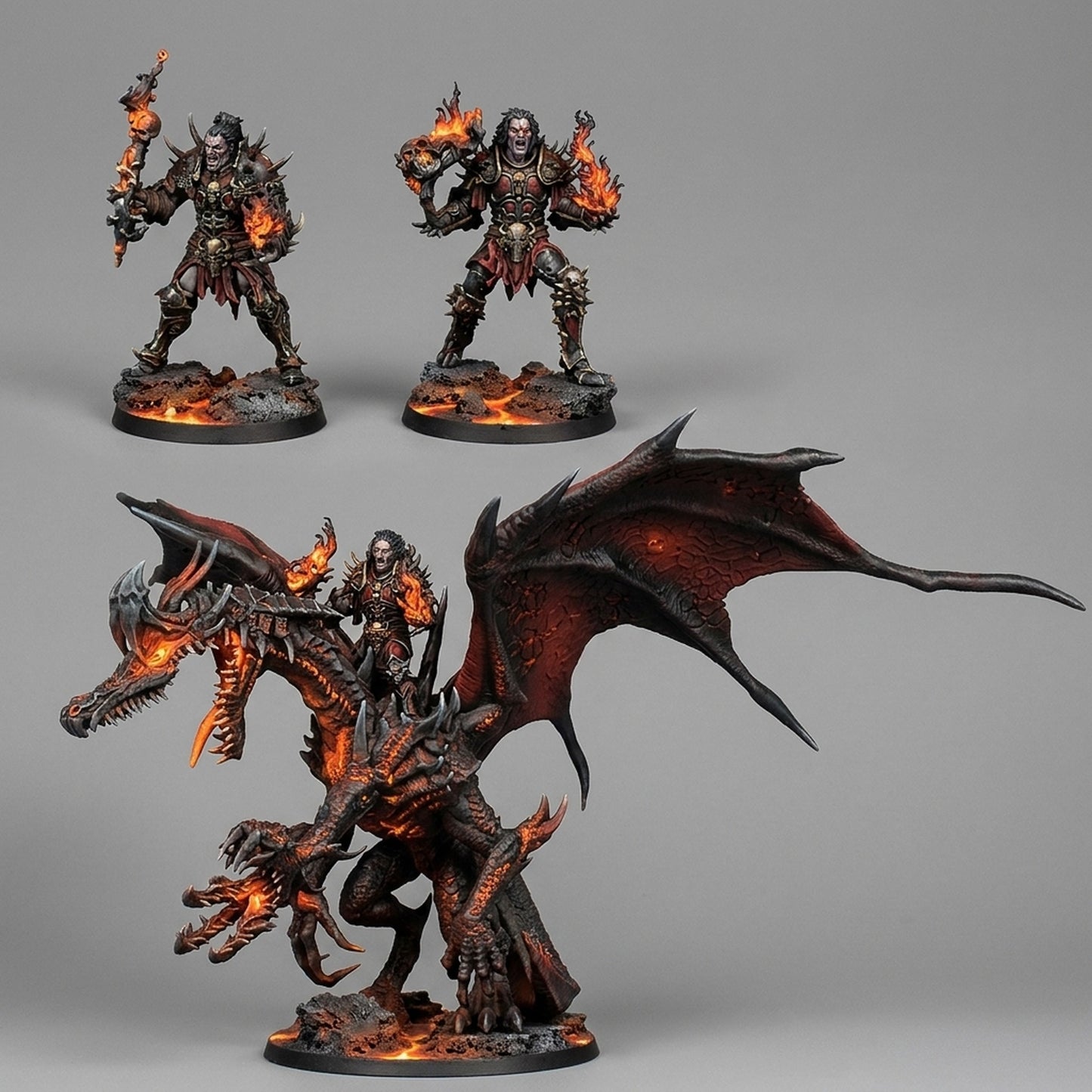 Miniatura El Dragón del Estrago Reinos del Caos resina 32mm sin pintar - Drakholm